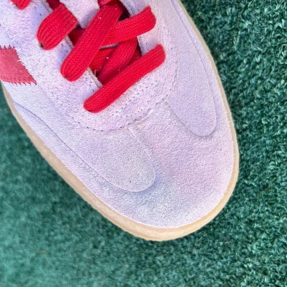 NWT Adidas Samba Sneaker Suede Leather Clear Pink Better Scarlet Red Gum 10.5 - Picture 13 of 14